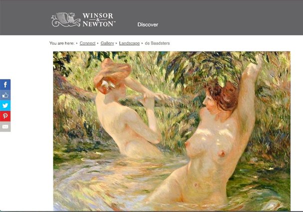 Winsor Newton , oil paint Pierre van Dijk