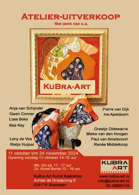 Pierre van Dijk  bij KuBra-Art Kunst Outlet 2024 in Rosmalen Nederland  van  13 Juli t/m 25 Aug. '24